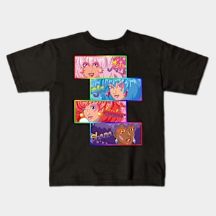 retro face style - jem and the hologram Kids T-Shirt